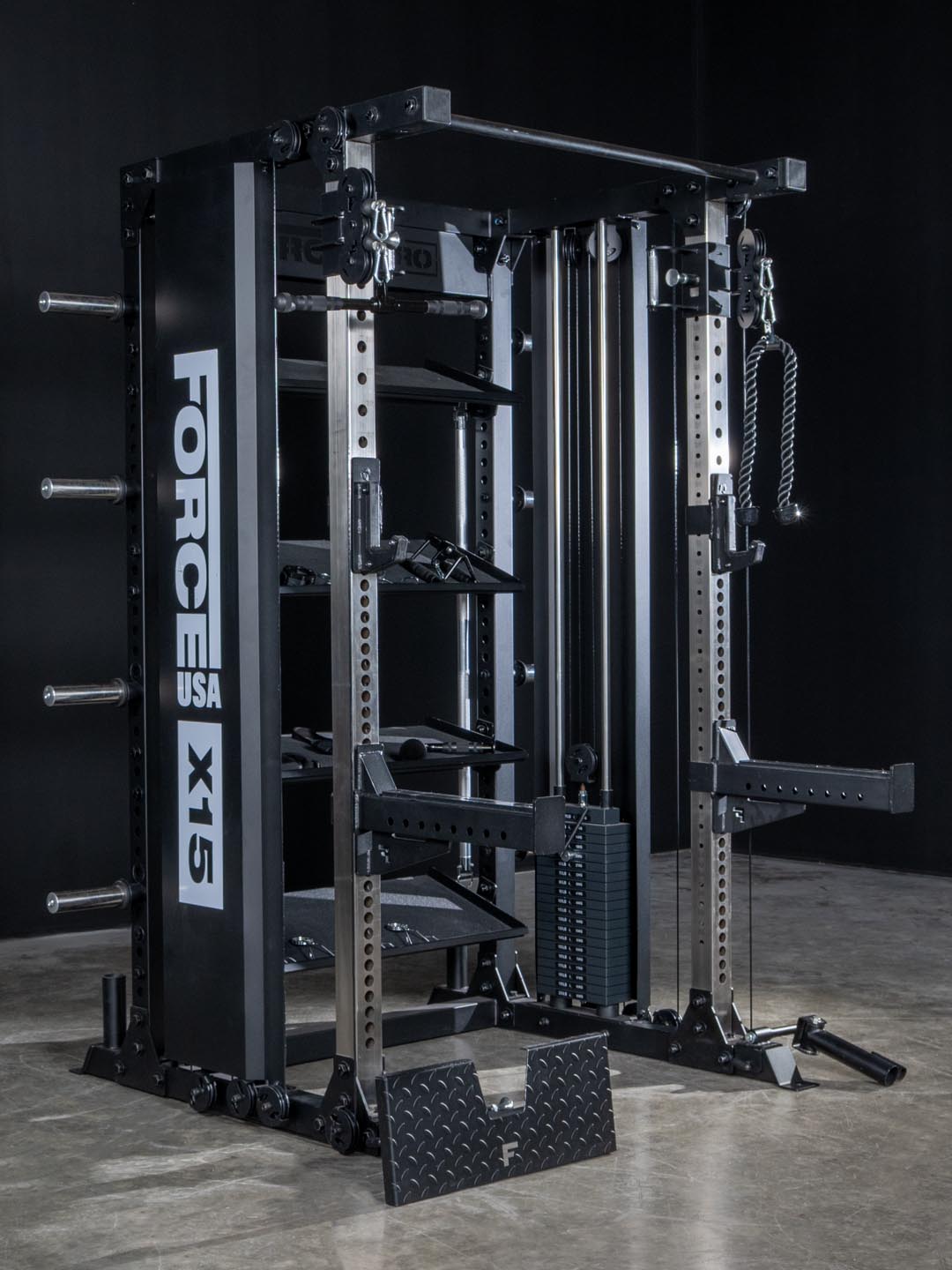 Force USA X15 Pro Functional Trainer Half Rack (3x3)