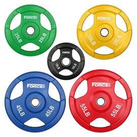 Force USA Color Rubber Coated Olympic Weight Plates - LB