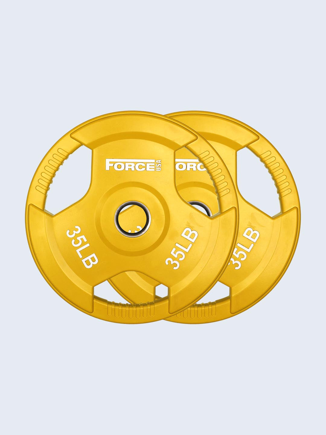 Force USA Color Rubber Coated Olympic Weight Plates - LB
