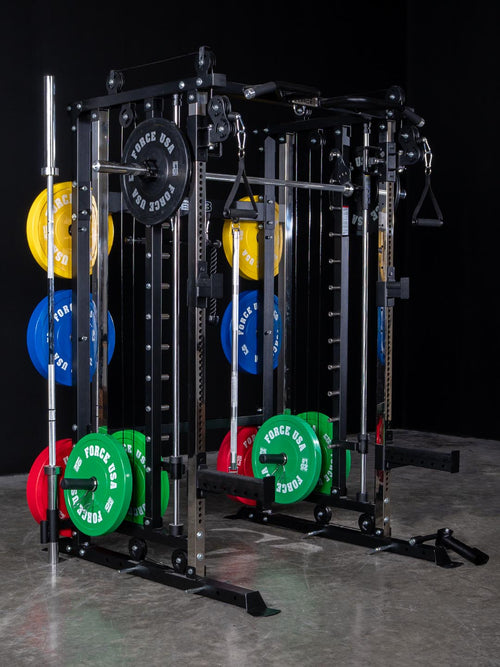 All In One Gym Rack Force USA G3 All In One Power Rack Functional Trainer Cable Crossover ...