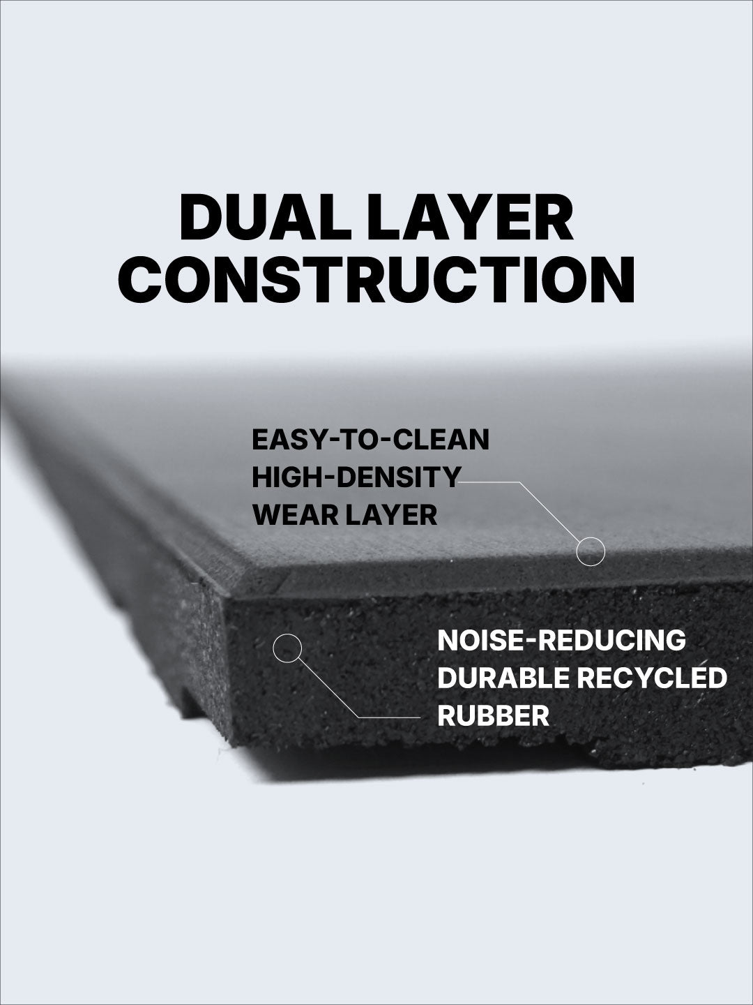 VersaFit Gapless Rubber Flooring Tiles